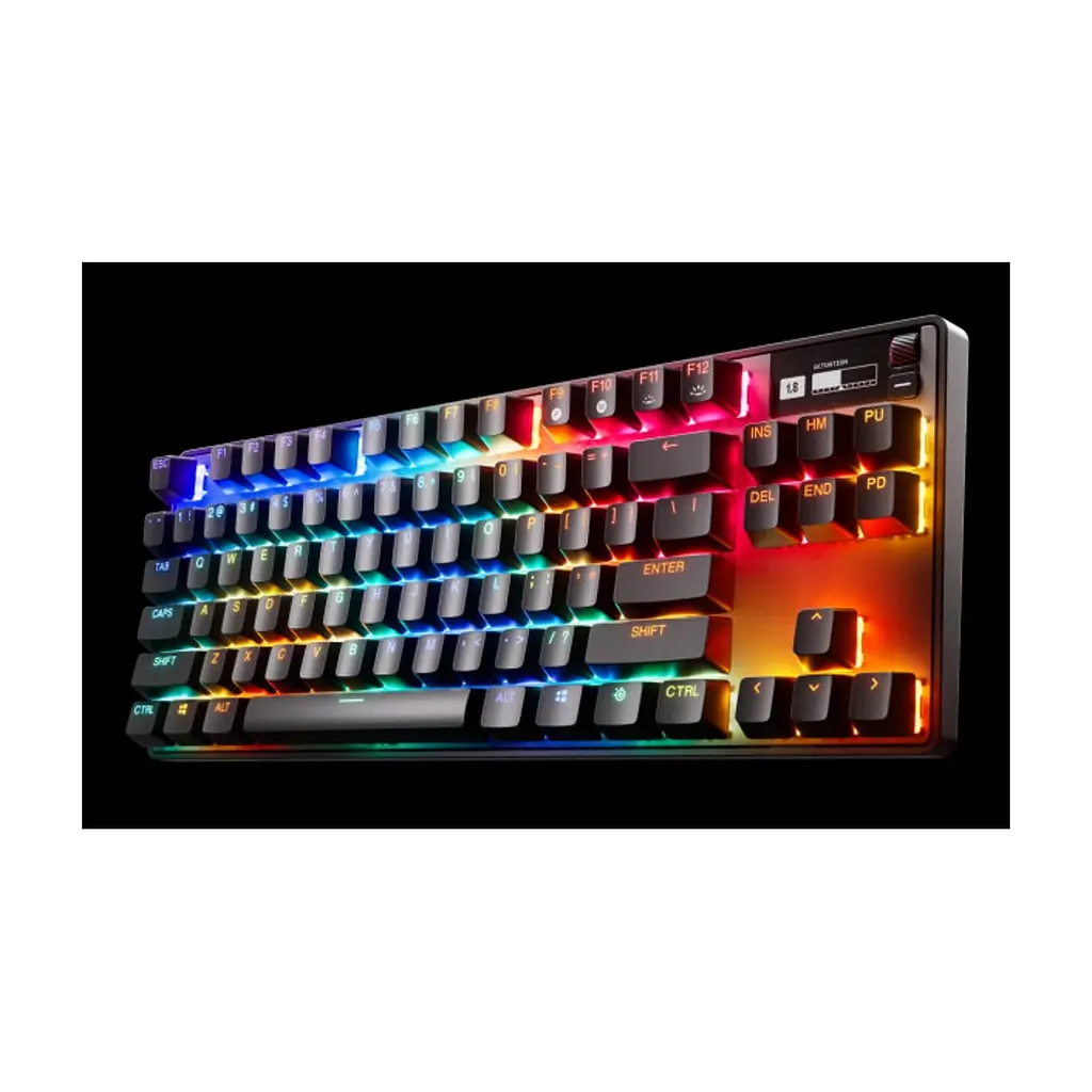 Клавіатура SteelSeries Apex Pro TKL Wireless Gen 3 UA HyperMagnetic OmniPoint 2.0 OLED UA Black (64871) - фото 6