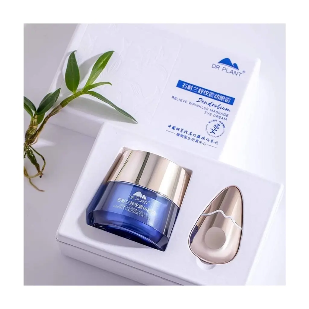 Крем для шкіри навколо очей Dr. Plant Dendrobium Relieve Wrinkle Massage Eye Cream 20 г (4582538102075) - фото 3