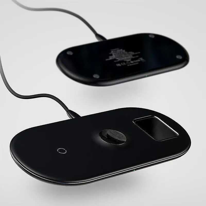 Бездротовий зарядний пристрій Baseus Smart 3 в 1 (Phone + Watch + Pods) 18W WX3IN1-B01 Black - фото 5