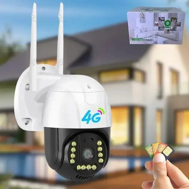 Камера зовнішнього відеоспостереження HandyHeat 4G Sim V380 PRO Вулична IP відеокамера 66 з нічною зйомкою - фото 7