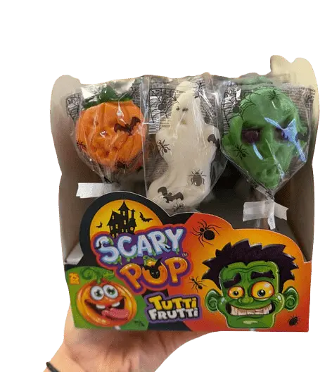 Льодяник на паличці Johny Bee Scary Pop Halloween Tutti Frutti 1шт, 25г - фото 6