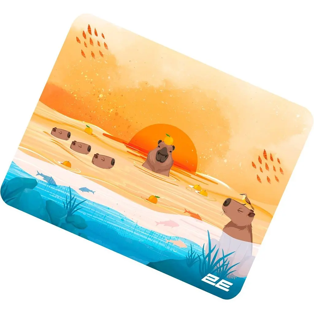 Игровая поверхность 2E Gaming Capybarra S Yellow [2E-PAD-S-CAPY-YELLOW] [131927] - фото 2