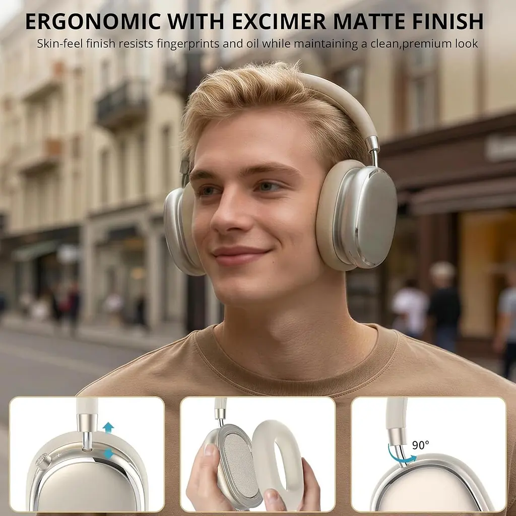 Бездротові Bluetooth-навушники NC95 із шумозаглушенням, до 120 годин роботи - фото 8