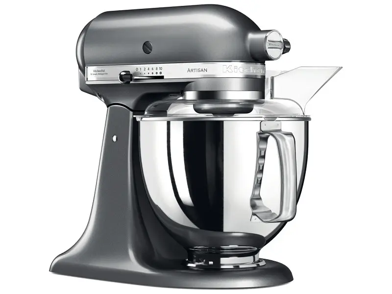 Кухонна машина KitchenAid Artisan 5KSM175PSEMS з відкидним блоком 4.8 л «Срібний медальйон» - фото 4