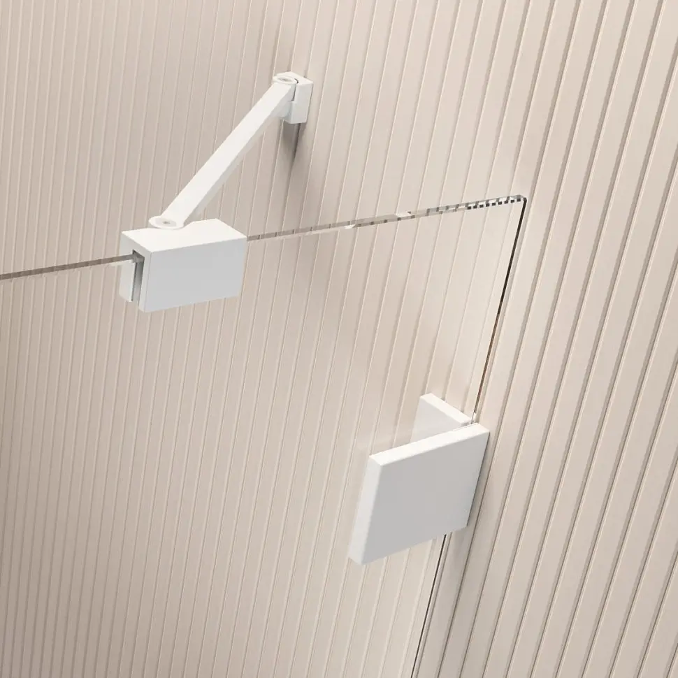 Душевая перегородка Radaway Essenza Pro White Walk-in 110x200 прозрачное стекло, белый (10103110-04-01) - фото 4