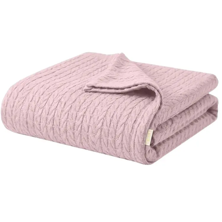 Плед покривало Cosas Blush Knitted Braid 240х260 см косичка (Blanket_11Blush_KnittedBraid_240x260)