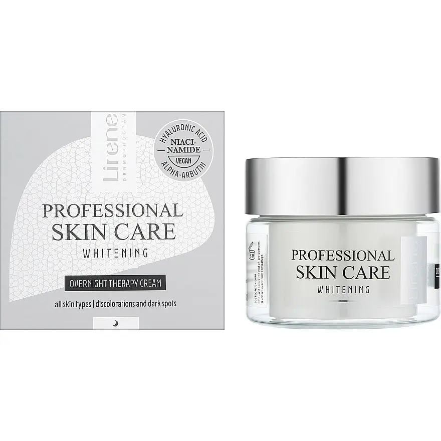 Відбілювальний нічний крем для обличчя Lirene Whitening Cream 50 мл - фото 2