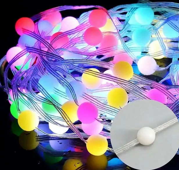 Новорічна конусна ялинка Sun Lamp розумна світлодіодна 340 лампочок RGB 250 см - фото 6