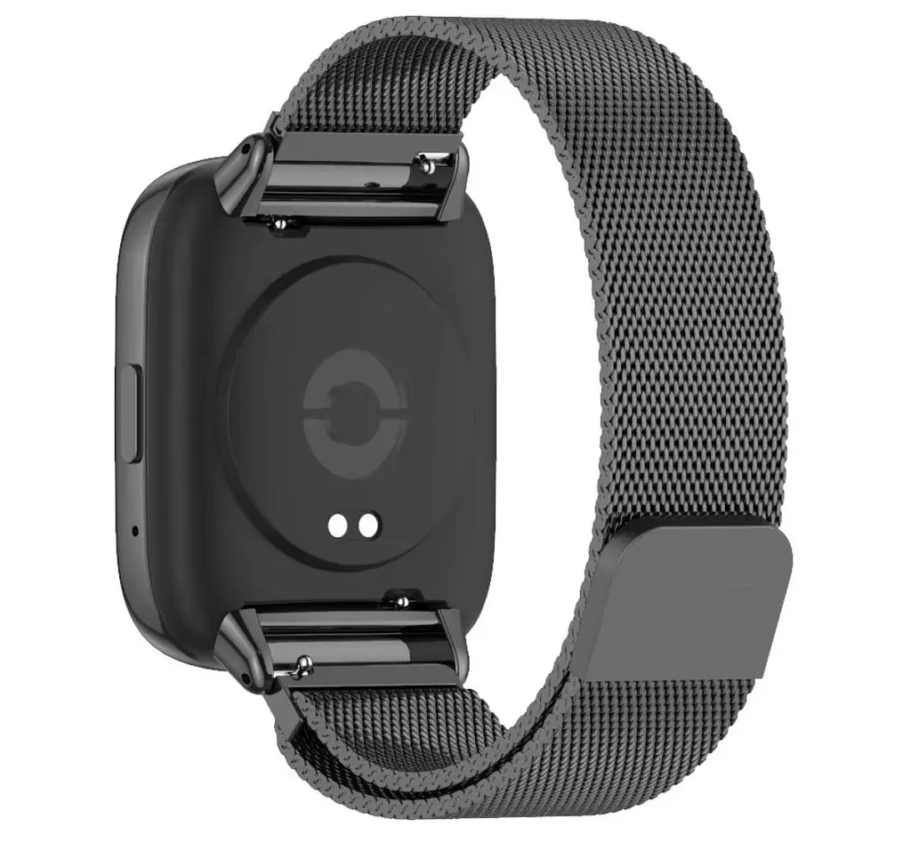 Міланський сітчастий ремінець Primolux для годинника Xiaomi Redmi Watch 3 Active Black - фото 2