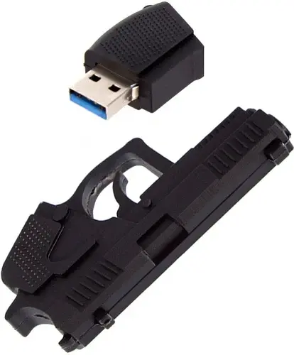 Флеш-накопичувач USB 32Gb "Pistol", Black, USB 3.0 (CW-USBPL32) ColorWay teh0029158 - фото 3