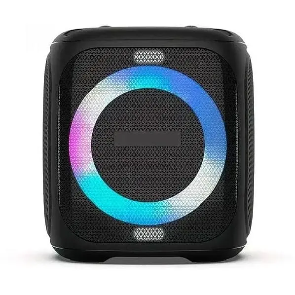 Портативна колонка з 2 мікрофонами XPRO Party ONE 80Вт USB AUX FM Bluetooth чорна (41093-Party ONE) - фото 3