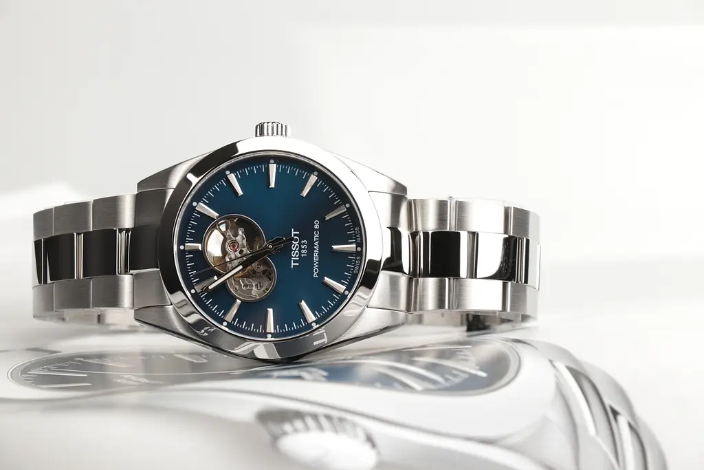 Годинник Tissot Gentleman Powermatic 80 Open Heart T127.407.11.041.01 - фото 2