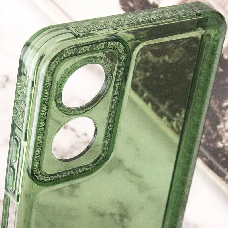 Чохол TPU Starfall Clear для Oppo A17 Зелений - фото 5