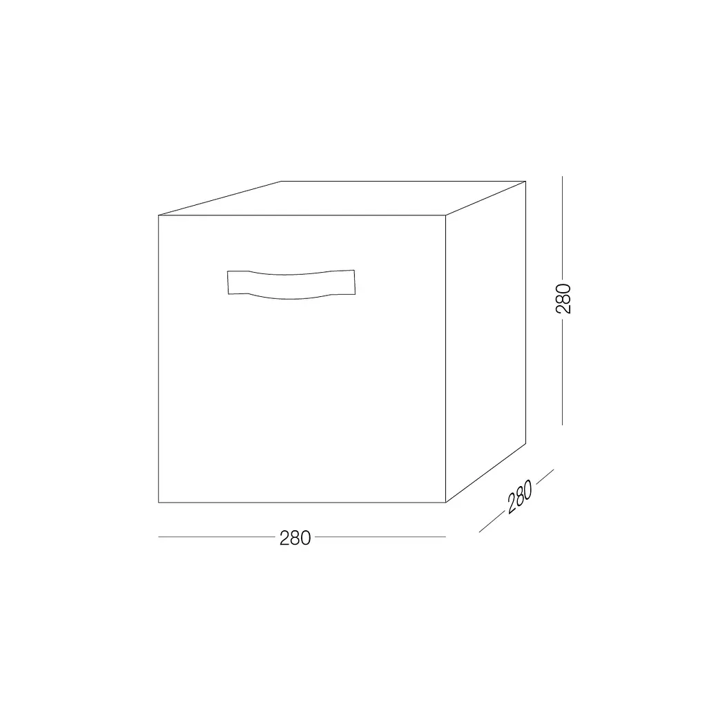 Ящик для зберігання МВМ My Home текстильний 280x280x280 мм бежевий (TH-08 BEIGE) - фото 9