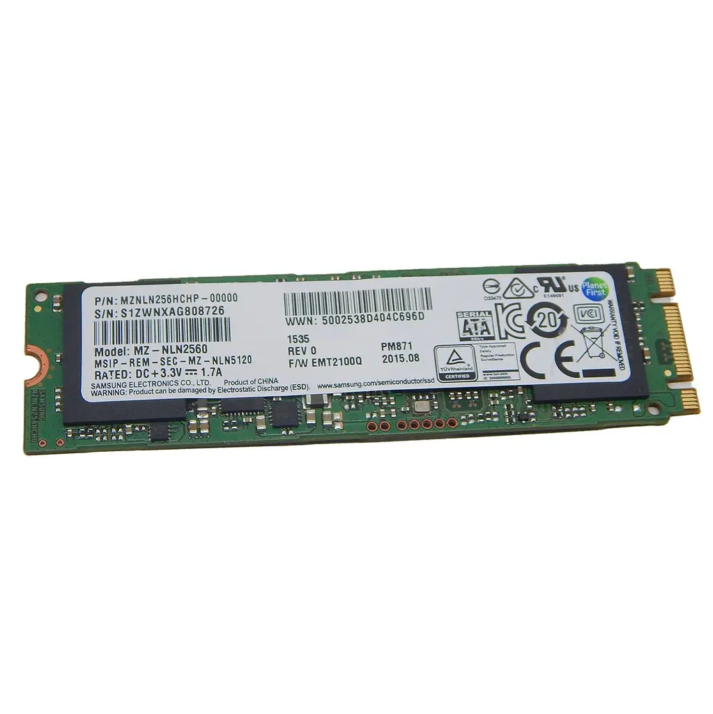 Накопичувач SSD Samsung m.2 Sata 256GB (MZNLN256HCHP-0000) Б/в