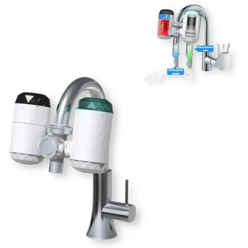 Проточный водонагреватель XPRO ZSW-D01 W-010 белый (W-010_870) - фото 3