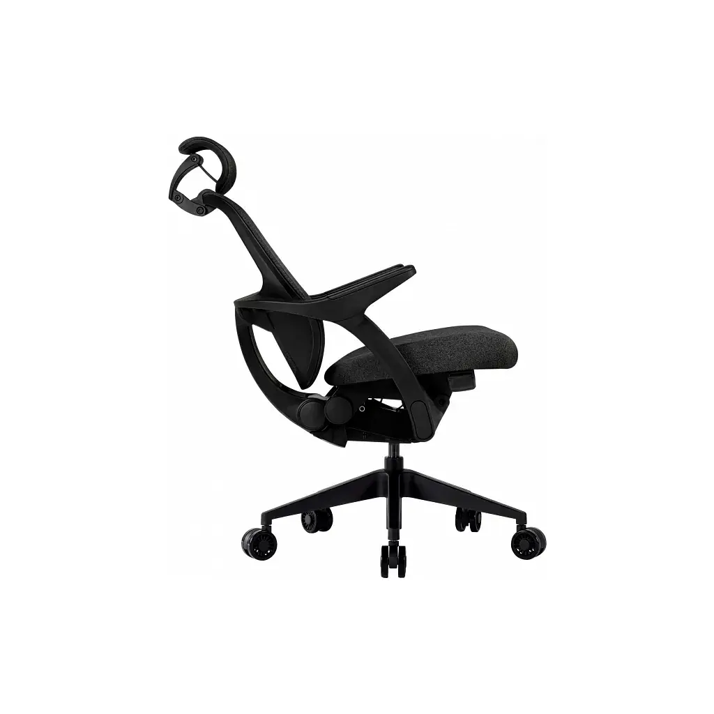 Офісне крісло GT Racer B-6333 Dark Gray/Black (B-6333 Fabric Dark Gray/Black) - фото 4