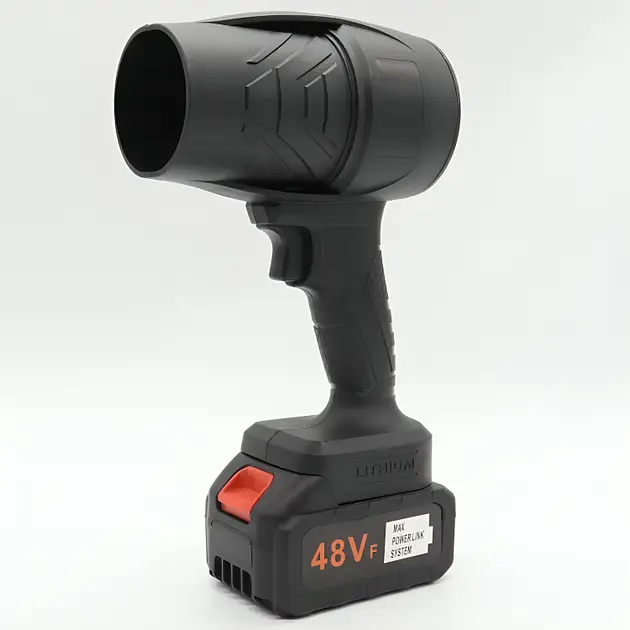 Портативная воздуходувка ручной турбовентилятор со съемным аккумулятором и чемоданом для переноски 48Вт Черный - фото 2