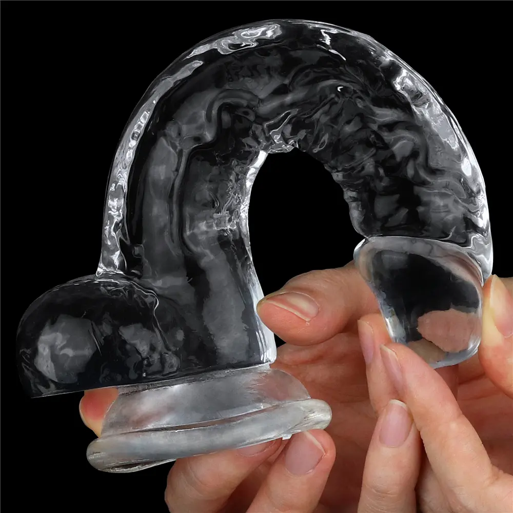 Фалоімітатор - Flawless Clear Dildo 7.5" Clear - фото 9