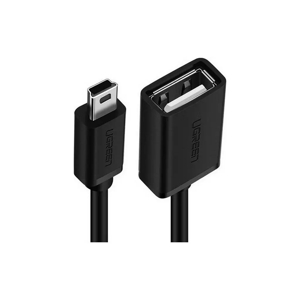 Перехідник OTG USB 2.0 AF to Mini 5P 0.1m US249 black Ugreen (10383) - фото 2