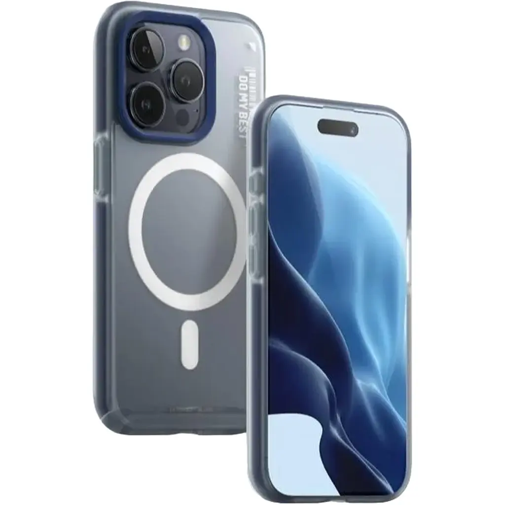 Чохол Blueo Dual Color Matte with MagSafe для Apple iPhone 15 Pro Max Dark Blue (B46-I15PMDBL) [102952] - фото 2