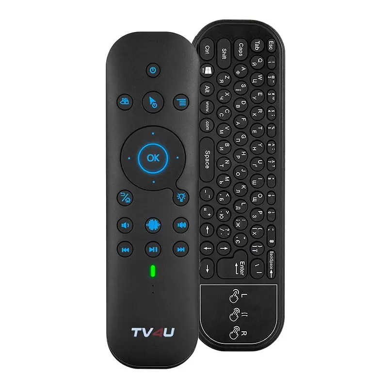 Пульт керування TV4U G60s Pro UKR 2.4G+Bluetooth з гіроскопом, клавіатурою, тачпадом та мікрофоном - фото 8
