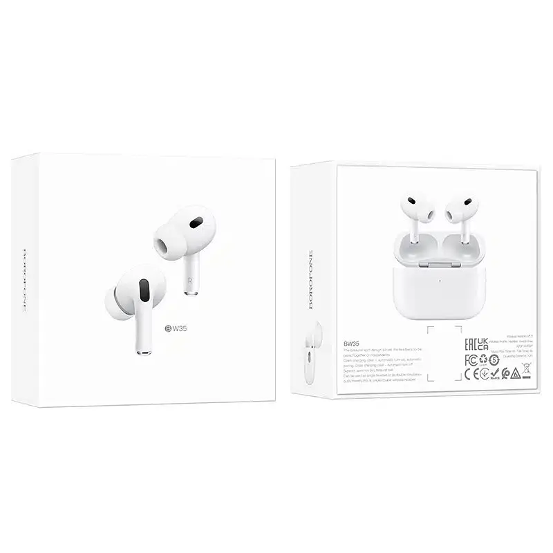 Bluetooth навушники Borofone BW35 TWS (білий) - фото 8