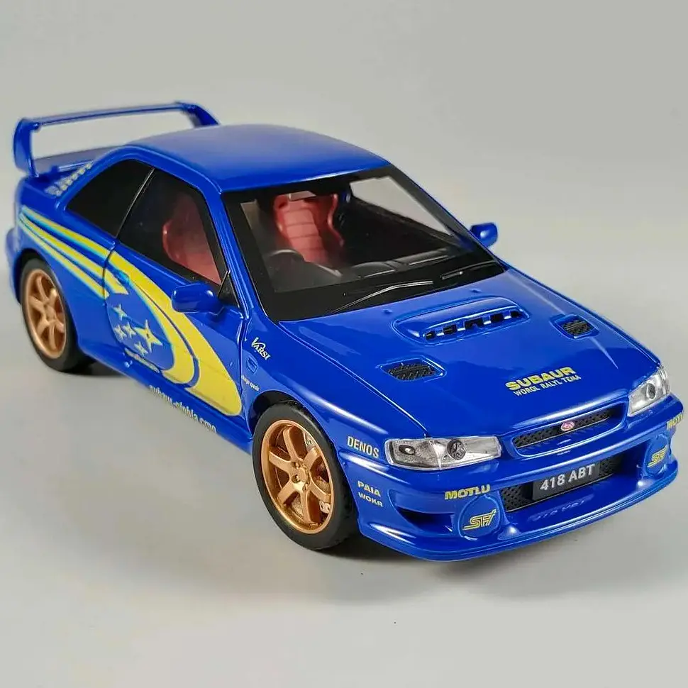 Колекційна металева модель автомобіля АвтоЕксперт Subaru Impreza WRX STI з інерцією, світлом та звуком 1:32 - фото 5