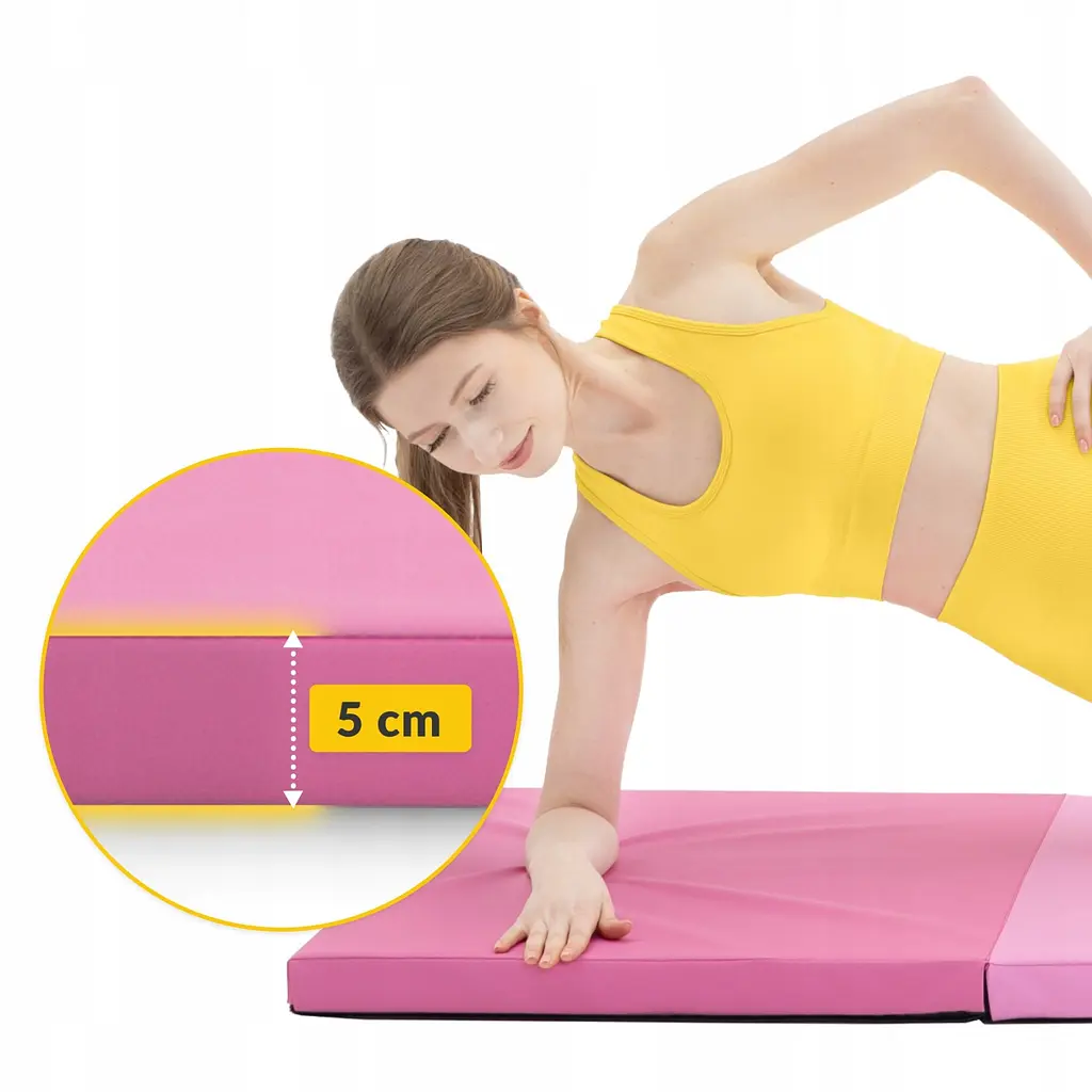 Мат гімнастичний складаний 4FIZJO 180 x 60 x 5 см 4FJ0572 Pink/Light Pink (P-5907739319678) - фото 12