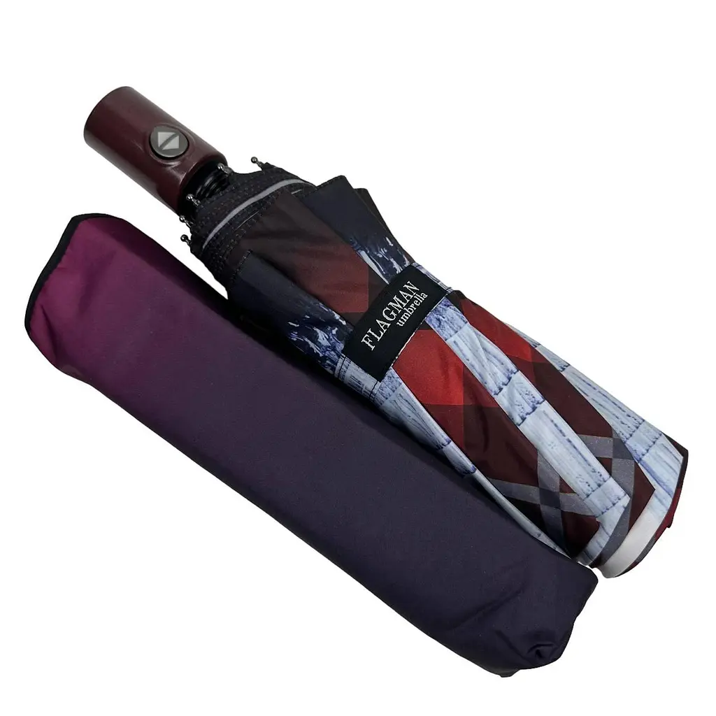 Женский складной зонтик полный автомат The Best 102 см разноцветный - фото 6