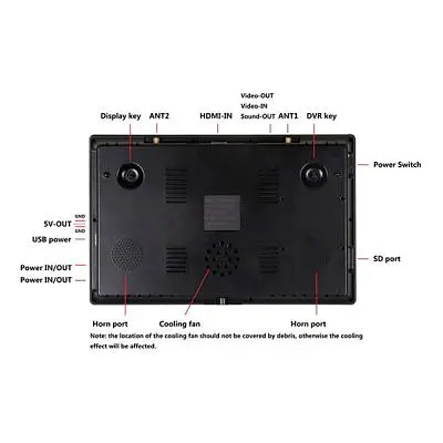 Монітор FPV Hawkeye Captain 10.2" DVR 5.8GHz 96CH L,X,Z Band (HC10296) - фото 2