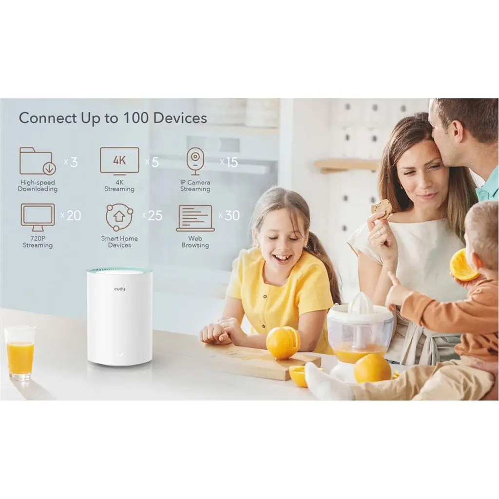 Wi-Fi Mesh система Cudy M1300 3-pack [121809] - фото 6