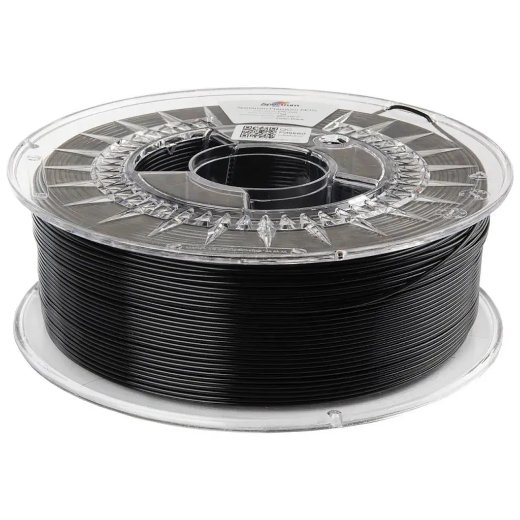 Пластик для 3D-принтера Spectrum PET-G Premium 1.75mm DEEP BLACK 1kg (RAL 9017) (80056) - фото 2