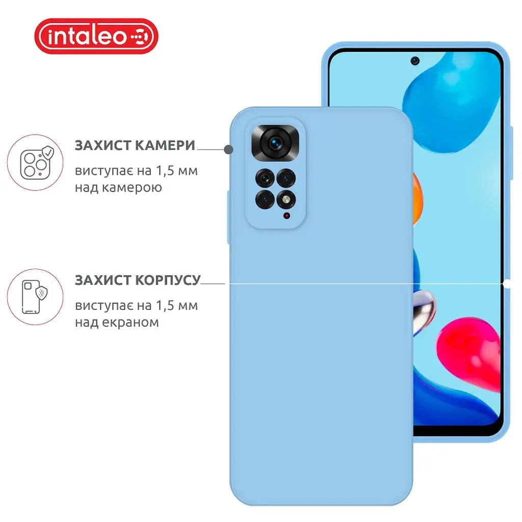 Чохол до мобільного телефона Intaleo SoftShell Xiaomi Redmi Note 11 Light Blue (1283126558290) - фото 3