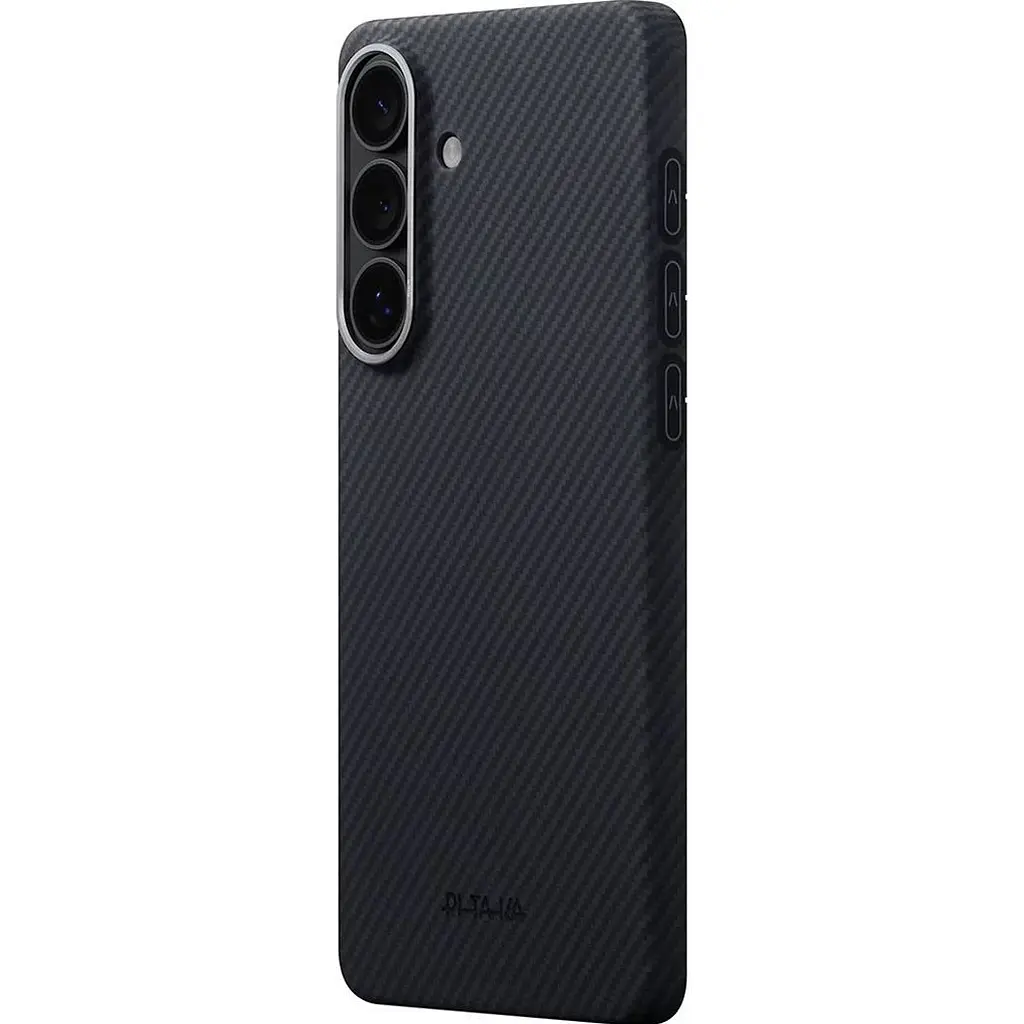 Чохол Pitaka Edge Case Aaron Button 600D Twill для Samsung Galaxy S26 Plus Black/Grey (KS2601S) - фото 3