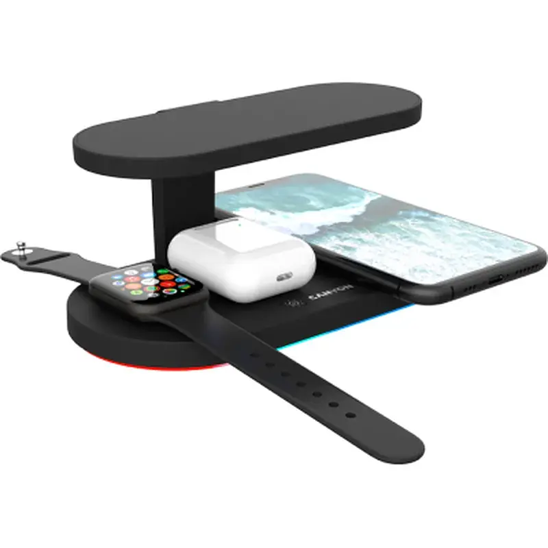 Зарядний пристрій Canyon 5in1 Wireless charger with UV sterilizer (CNS-WCS501B) - фото 5