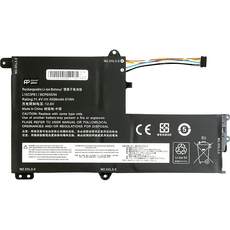 Акумулятор PowerPlant для ноутбуків Lenovo Flex 5-1470 (L15C3PB1) 11.4V 4500mAh (NB480937) - фото 2
