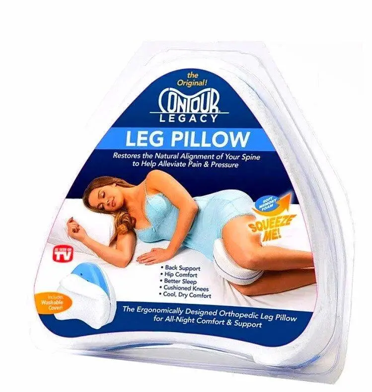 Ортопедична подушка для ніг Contour Leg Pillow гіпоалергенна подушка з пам'яттю - фото 2