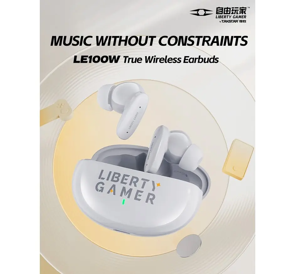 Бездротові навушники Bluetooth Takstar Liberty Gamer LE-100W True Wireless Earbuds - фото 4