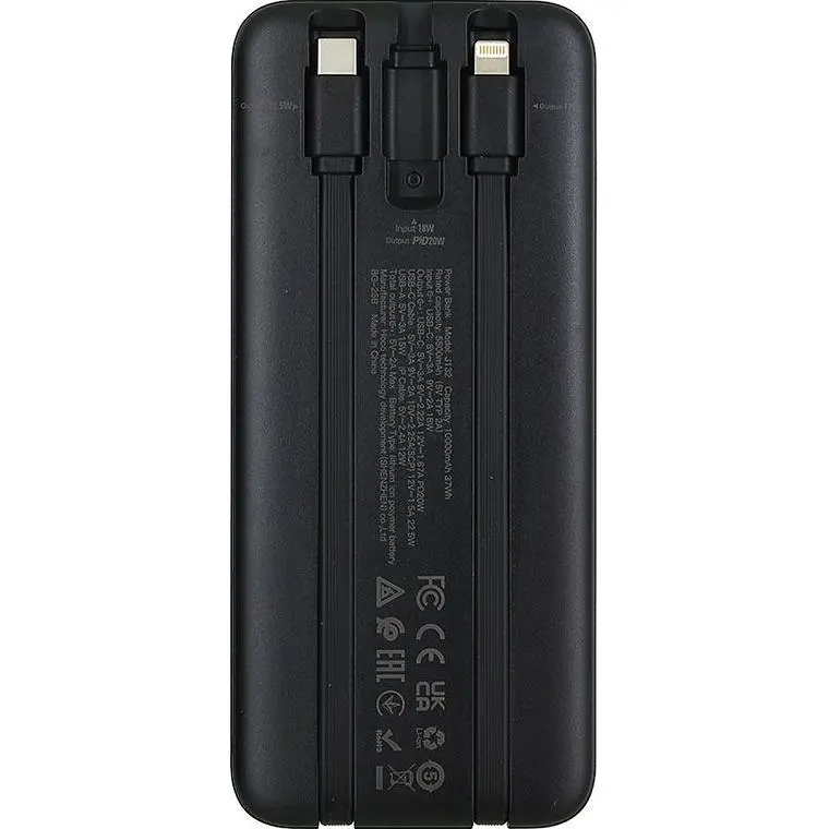 Зовнішній акумулятор Hoco J132 Sabio 10000mAh 22.5W Black [632577] [151682] - фото 3