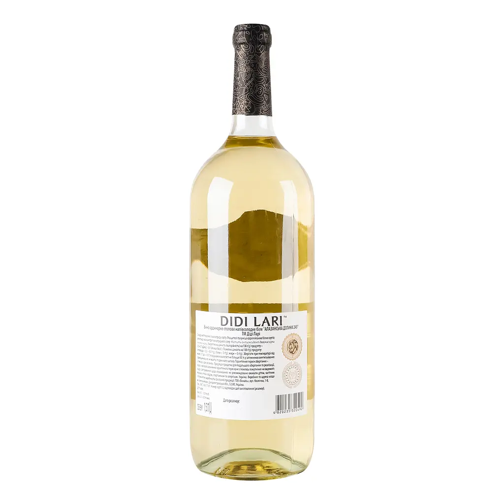 Вино Adjari Алазанська Долина, біле, напівсолодке, 1,5 л - фото 4
