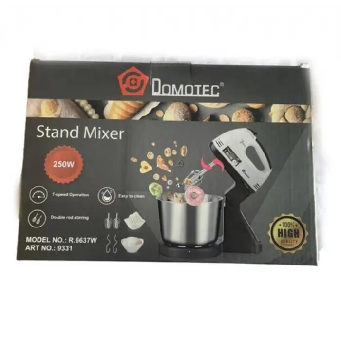 Міксер Domotec 6637W ручний з металевою чашею, 450 Вт, 7 швидкостей, чаша 2 л - фото 2