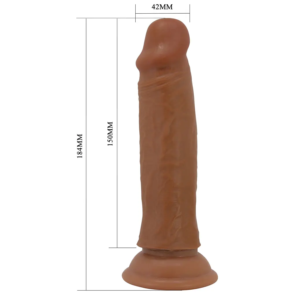 Фаллоимитатор PRETTY LOVE QUENTIN 7.2(184mm) Sliding Skin Series TPR, Suction base Bendable PRETTY LOVE BW-008126LP 103598 - фото 4