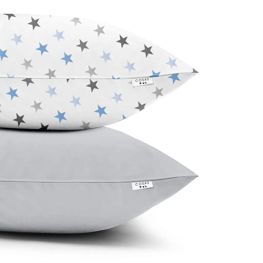 Набір наволочок Cosas Gb stars 40х60 см бірюзовий (SetPillow_StarGreyBlue_Grey_40х60) - фото 3