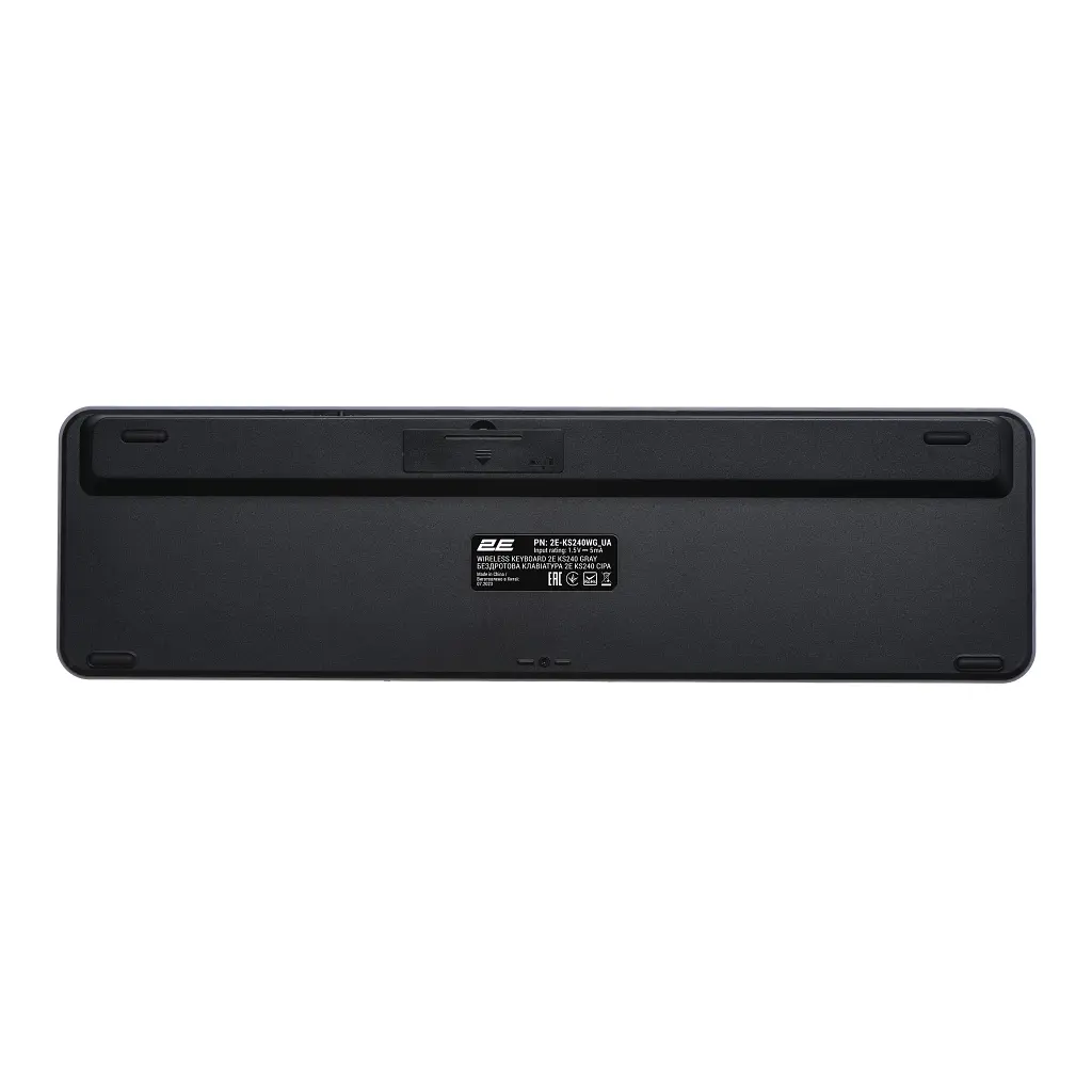 Клавіатура 2E KS240 Wireless USB/Bluetooth UA Grey (2E-KS240WG_UA) - фото 2