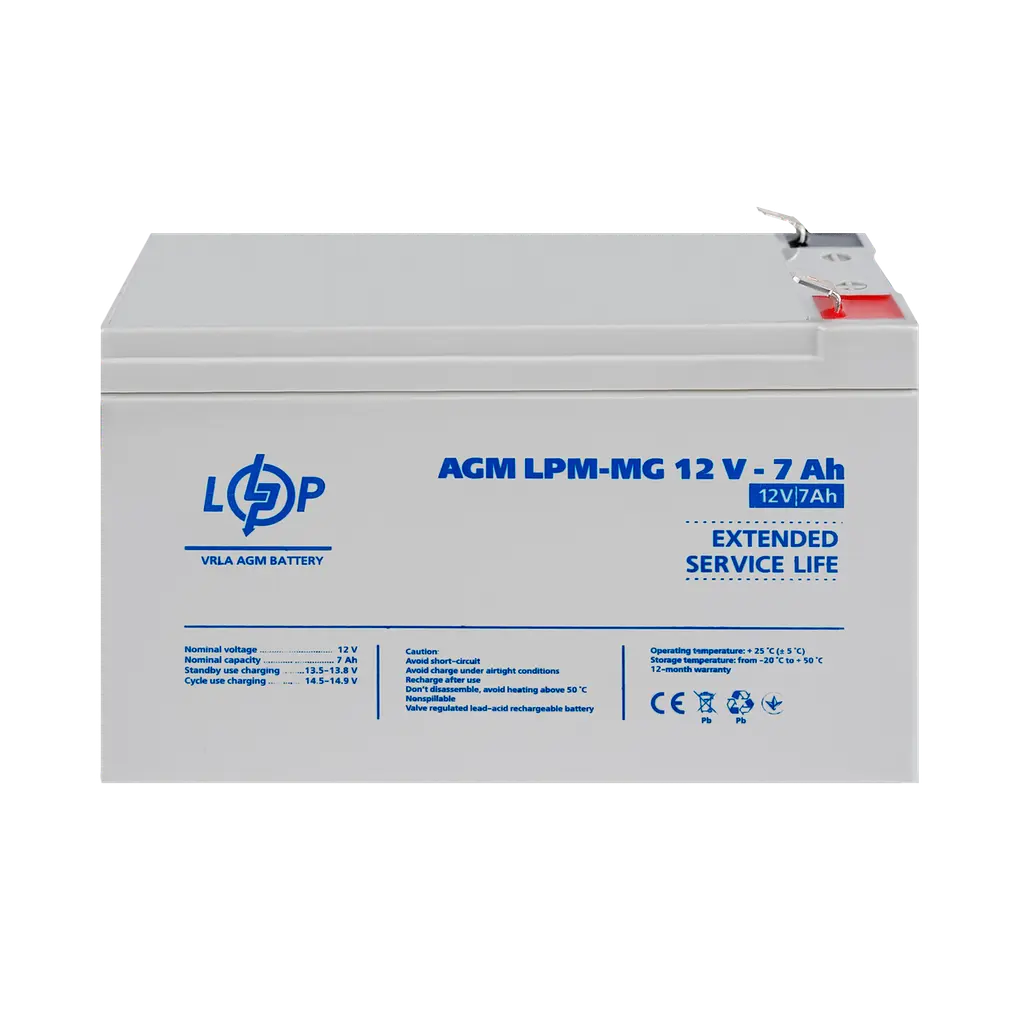 Аккумулятор мультигелевый LPM-MG 12V - 7 Ah - фото 2
