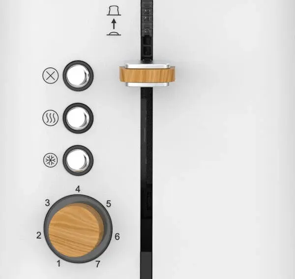 Тостер ECG ST 2768 Timber White - фото 4