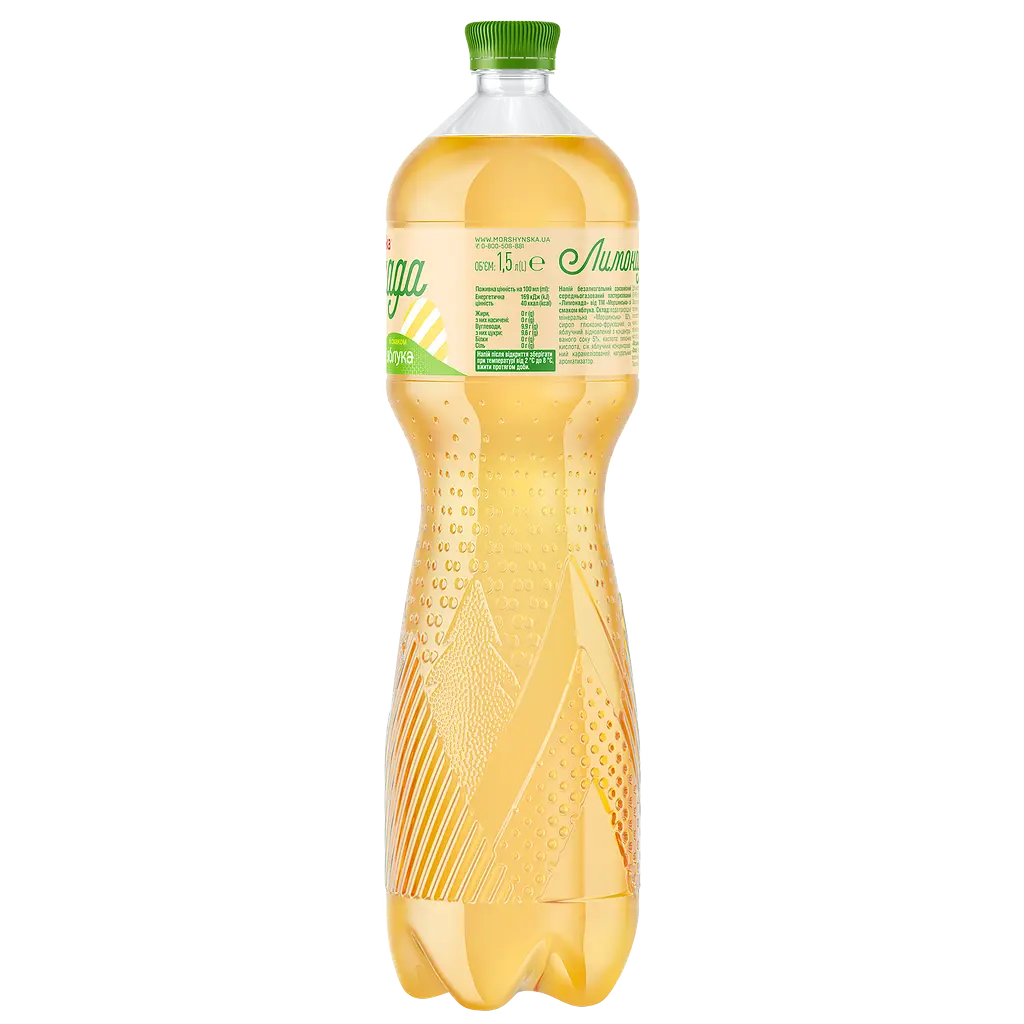 Напій Моршинська Лимонада Яблуко середньогазований 1.5 л - фото 5