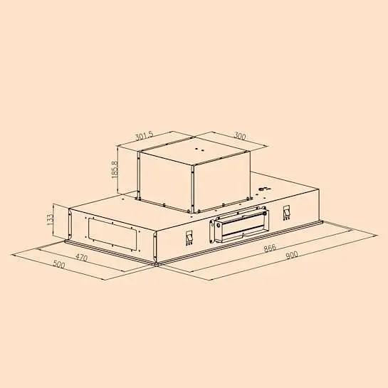 Встраиваемая потолочная вытяжка Klarstein Remy (10031996) - фото 7