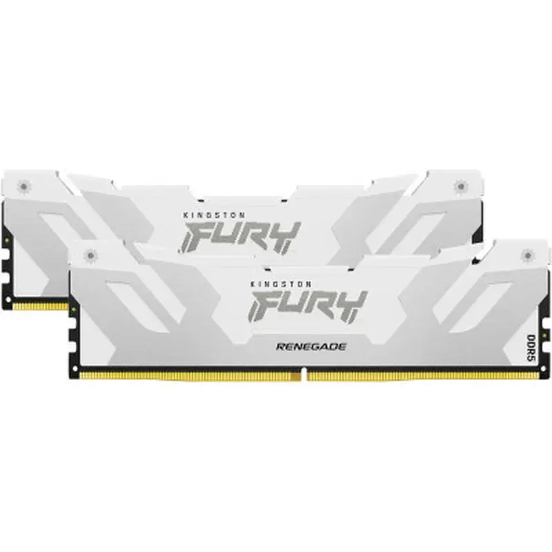 Модуль пам'яті для комп'ютера DDR5 32GB (2x16GB) 6400 MHz Renegade White XMP Kingston Fury (ex.HyperX) (KF564C32RWK2-32) - фото 4